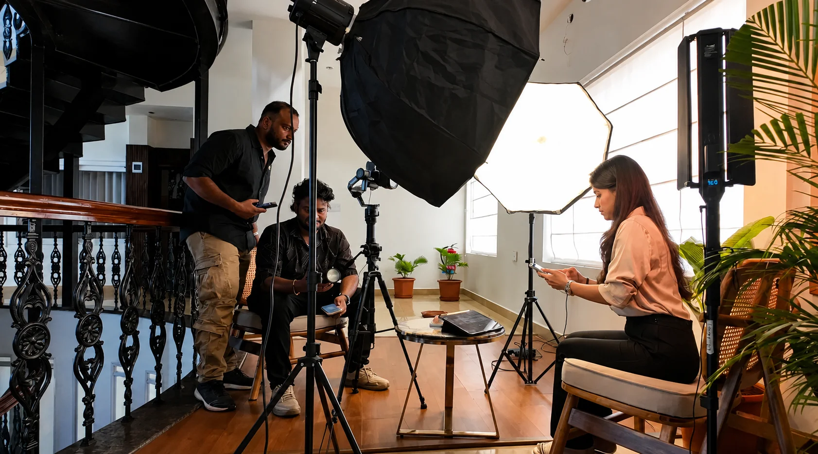 Behind the scenes